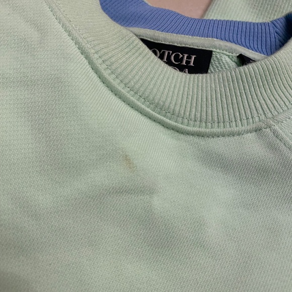 Scotch & Soda Men’s Mint Logo Crewneck Long Sleeves Sweatshirt Size XS RRP $118 - Picture 7 of 7